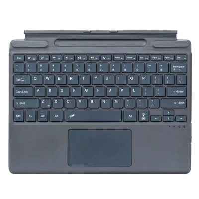 2089D para Microsoft Surface Pro 11 / 10 / 9 / 8 / X Teclado inalámbrico Bluetooth con absorción magnética, luz colorida y touchpad