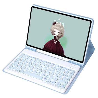 YT11B do iPad Air 11 (2025) / (2024) / Air (2020) / (2022) / Pro 11 (2018) / (2020) / (2021) / (2022) etui z klawiaturą Bluetooth – niebieski