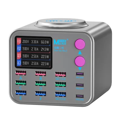 MAANT Dianba No.2 300W PD Charger Multi-Function 12-Port Charger with Wireless Charging - US Plug