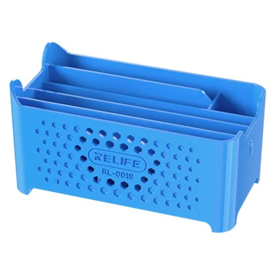 RELIFE RL-001S Tin Planting Net Storage Box Large Capacity Organizer Compact Design - Blue