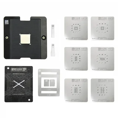 AMAOE Universal Repair Platform BGA Reballing Stencil Kit Chip Repair Tool for Phone / TV EMMC BGA 153 162 169 186 221 254