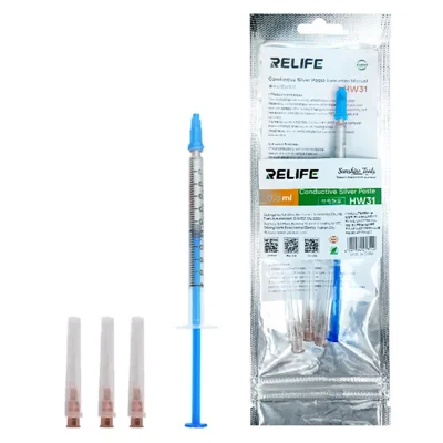 RELIFE HW31 0,5 ml ledende sølvpaste til båndkabel- og telefonkredsreparation