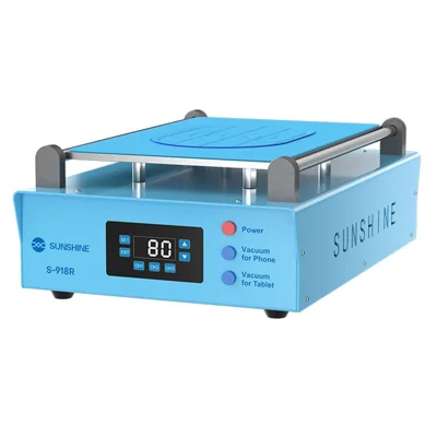 جهاز فصل شاشات LCD بنظام الفراغ SUNSHINE S-918R، آلة إصلاح وتبديل زجاج شاشة الهاتف - قابس أوروبي