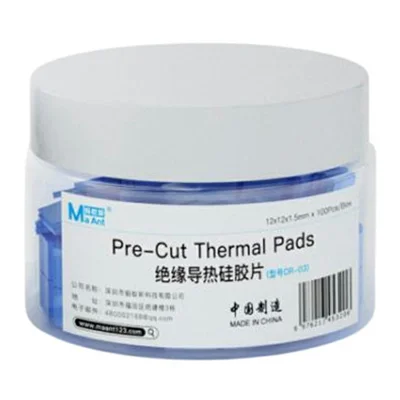 MAANT DR-03 100 Pcs Insulation Thermal Silicone Pad Heat Dissipation Pad For PC Motherboard  /  Electronic Devices - Blue