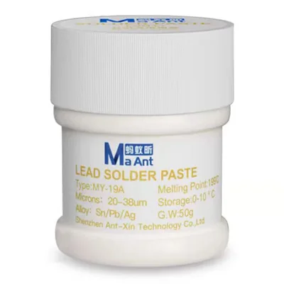 MA ANT MY-19A 199℃ Solderingepaste til højtemperaturlodning til reparation af telefoner med mikrolodning, værktøjer til lodning