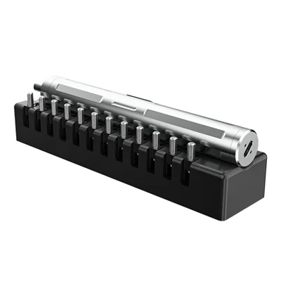 TBK BK-009 Ergonomic Electric Screwdriver with 24 Magnetic Bits Set for Electronics Repair