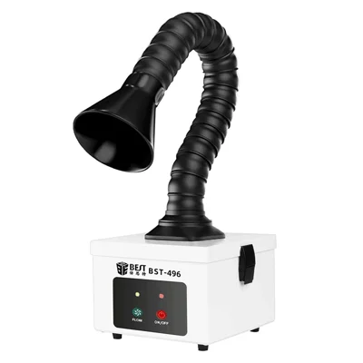 Extracteur de fumée BEST-496 Purificateur de fumées pour stations de soudage Établis Filtration d'air multi-scénarios - Prise UE