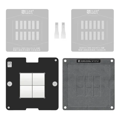 AMAOE DDR5 / DDR6 Tin Planting BAG Reballing Stencil Kit Grafische Kaart Geheugenchip Reparatiegereedschap