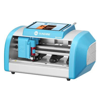 Máquina de Corte de Películas com Lâmina Inteligente SUNSHINE C4 Pro para Protetores de Tela 7H / 9H - Tomada UE