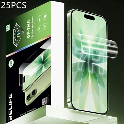 RELIFE GF-7HA 25Pcs 7H Hardness Screen Protector HD Clear Full Cover PET Hydrogel Film (Work with SUNSHINE C4 Pro / C4 Pro Max) - Transparent
