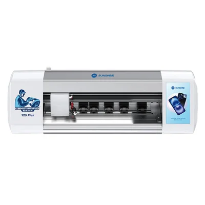 SUNSHINE Y25 Plus Smart Film Cutting Machine WiFi / Bluetooth-kompatibel 16 tommer skærmværktøj til beskyttelse, understøtter 20000+ modeller - EU stik