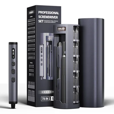 JIAFA 78 i 1 el-skrummutersett 5 vridmomentväxlar LED-skärm USB-C till telefonreparation