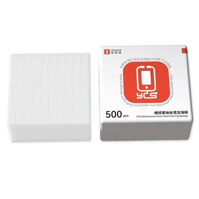 YCS HM01 500Pcs  /  Box Nano Cleaning Sponges High Density No Residue Electronic Maintenance Tools for Cleaning Screen  /  Camera  /  Motherboard  /  Soldering Flux