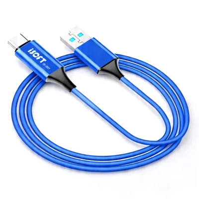 ISOFT IS-007 SAM-laddningslägesreparationskabel USB-A till USB-C 3-i-1 datatransfer och laddningskabel för Samsung