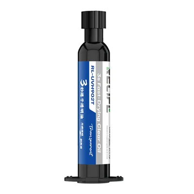 RELIFE RL-UVH902T Huile de durcissement transparente et à séchage rapide en 3 secondes Colle UV transparente pour réparation de carte de circuit imprimé