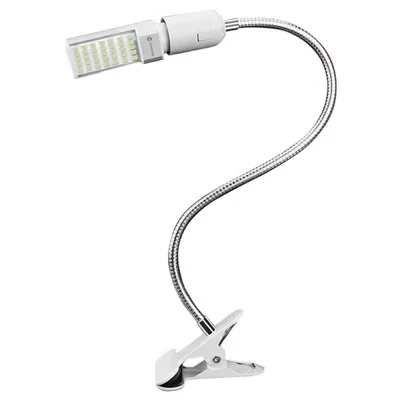 SUNSHINE SS-803 Klemme LED-arbejdslampe 360 graders justerbar 35 LED Metal fleksibel arm Klemme bordlampe til reparation - EU stik