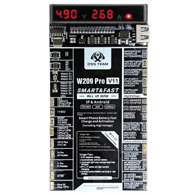 OSS TEAM W209 Pro V11 Battery Activation Board 5-9V Voltage for iPhone Android Phone