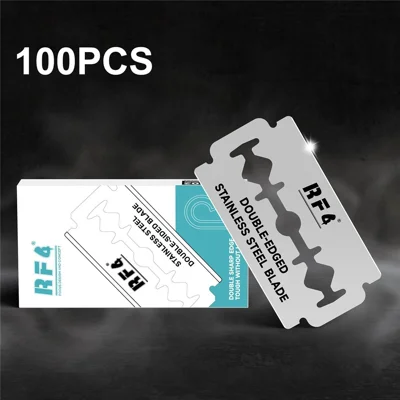 RF4 RF-BD02 100 шт. двусторонние лезвия из нержавеющей стали 0,1 мм тонкие острые лезвия для ремонта телефонов, резки