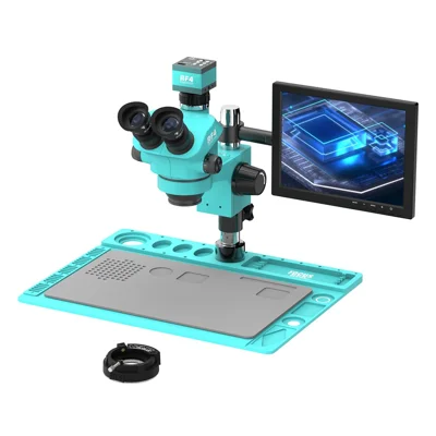 RF4 RF-7050TVD2+2KC2PRO+S010 2K HD Kamera Trinokularer Stereomikroskop 7-50X Zoom für PCB Reparatur