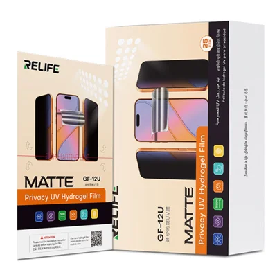 RELIFE GF-12U 25 pièces Film UV mat de confidentialité Protecteur d'écran en PET pour appareils de 7 pouces