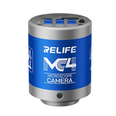 RELIFE MC4 Caméra de Microscope 4K 8MP Double Interface HD C-mount Caméras Industrielles