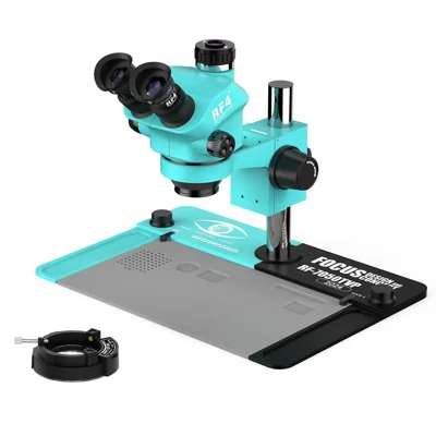 RFA RF-7050TVP Trinokulares Stereomikroskop 7X-50X Zoombereich, Gerät für Lötarbeiten an Handy-PCB