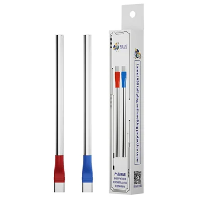 LANRUI A98 Tampa de Proteção da Porta Type-C Ferramenta de Reparação de Telemóvel Anti-Calor Anti-Derretimento - Vermelho / Azul