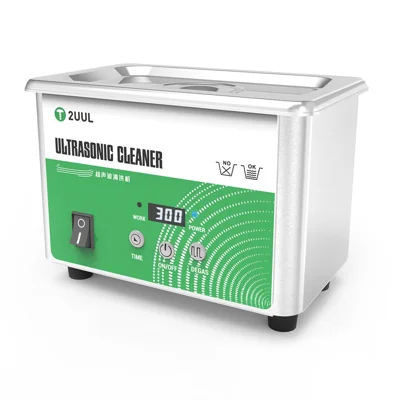 2UUL SS01 0.8L Ultrasonic Cleaner with Degas Mode, Digital Timer, One-Touch Control, 360-Degree Cavitation for PCB Repair - EU Plug