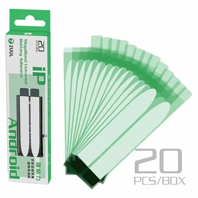 2UUL BA02 20Pcs MegaBond Battery Adhesive Strips Stretchable Residue-Free Removal for iP and Android Devices