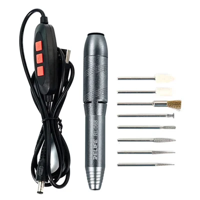RELIFE RL-068 Multi-Speed Mini Electric Drill Engraving Pen Grinding Drilling Cutting Polishing Pen