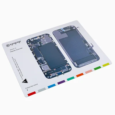 KAIGEXIN Magnetic Screw Mat for iPhone 12 6.1 inch Working Pad Cell Phone Repair Auxiliary Tool