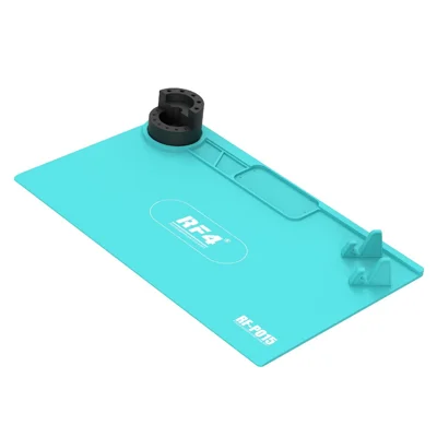 RF4 RF-PO15 Tappetino per Riparazione Telefono in Silicone ad Alta Temperatura con Supporto di Archiviazione per Stazione di Saldatura BGA
