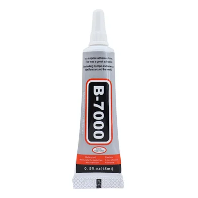 Adesivo multiuso B-7000 de alta viscosidade de 15 ml com aplicador de precisão para reparo de celular