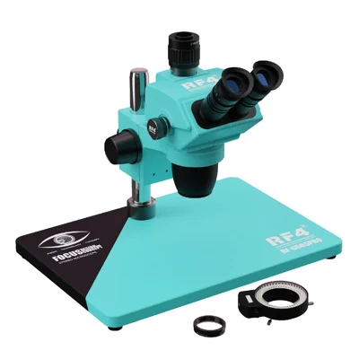 RF4 RF-6565PRO HD Trinokulär stereomikroskop 6,5X-65X Okular Telefon PCB Lödning Reparation Optisk instrument