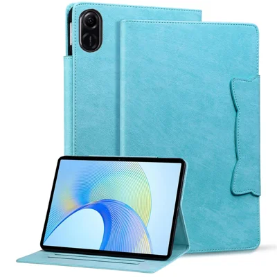 For Honor Pad X8 Pro / Pad X9 Case Card Slot PU Leather Tablet Cover with Stand - Sky Blue