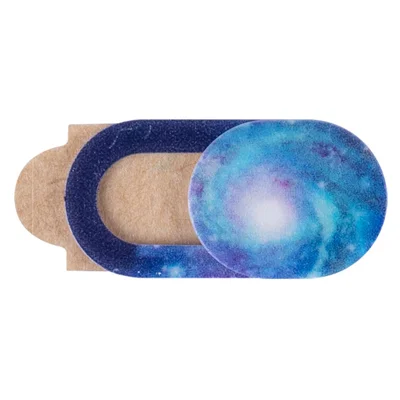 T1 Oval Anti-Peep Computer Lens Cap Adhesive PC Laptop Camera Privacy Protective Cover - Starry Sky 1