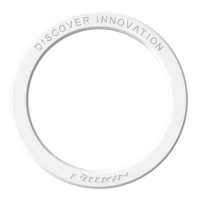 NILLKIN SnapLink Air 1 Pièce Téléphone Mobile Rond Aimant Adhésif Anneau pour Chargeur sans fil Magsafe - Blanc