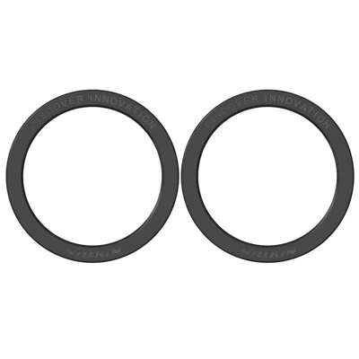 NILLKIN SnapLink Air 2 pièces Autocollant Magnétique pour Téléphone Portable, Anneau d'Adsorption pour Chargeur sans Fil Magsafe - Noir