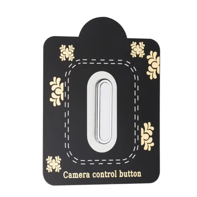 Camera Control Button For iPhone 16 / 16 Plus / 16 Pro / 16 Pro Max Sensitive Smart Control Capture Button Protector - White+Silver