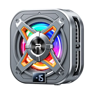 REMAX RT-F15 Digital Display True Freezing Phone Radiator Type-C Magnetic Detachable Universal Phone Cooler