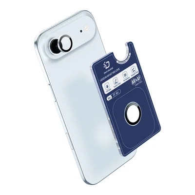 For iPhone Air Camera Lens Protector DUX DUCIS HAWK Series Gehard Glazen Lensbeschermer - Hemelsblauw