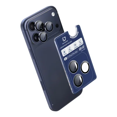 DUX DUCIS For iPhone 17 Pro Max / iPhone 17 Pro Camera Lens Protector  HAWK Series Tempered Glass Lens Protector - Deep Blue