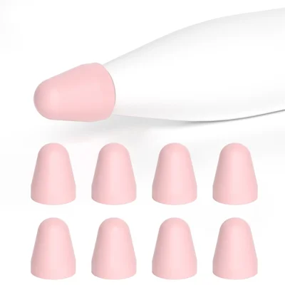 8 Pcs / Набор насадок для стилуса для Xiaomi Smart Pen (2-го поколения), чехлы для наконечника ручки из ТПУ - Розовый