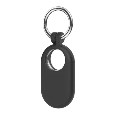 Для Samsung Galaxy SmartTag 2 Чехол от потери устройства Tracing Device Locator Силиконовый чехол с карабином - Черный