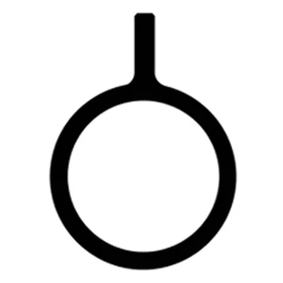 Metal Ring Sticker Magnetic Wireless Charging Ring - Black