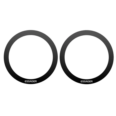 ESSAGER Self-Adhesive Stainless Steel Ring Phone Back Adapter Ring for Magnetic Wireless Charger
