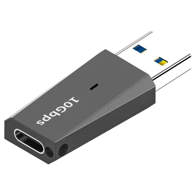 ADS-613 USB Male Adapter to Type-C Female 10Gbps Fast Data Transfer Converter - Tarnish