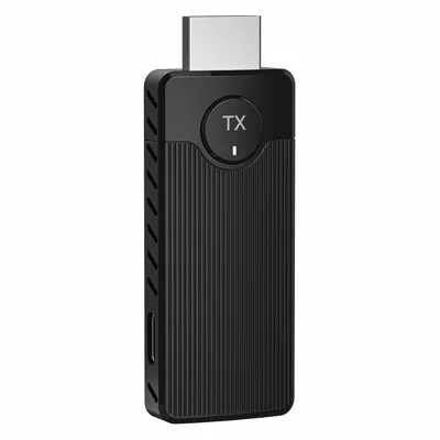Q50 Vertical Stripe 60HZ 5G High-Speed Point-To-Point Dual Mode Wireless Screen Mirroring Adapter - Black