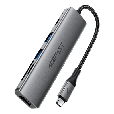 ACEFAST J18 6 in 1 USB-C Hub 4K 60Hz HD PD 90W Fast Charge Docking Station with SD / TF Card Slot