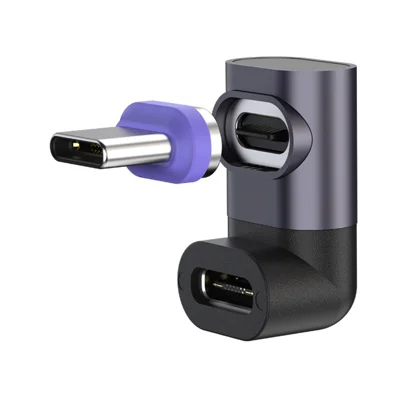 SIKAI 240W PD 3.1 Magnetic Charging Adapter Type-C Fast Charge Data Transfer Connector - U-Shaped Adapter With Magnetic Head
